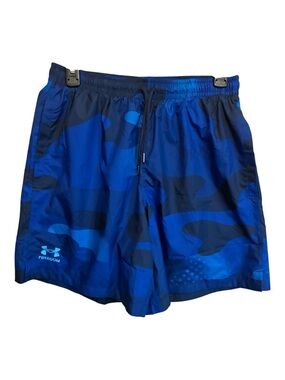 Under Armour Men's Blue Camo Athletic Swim Shorts size medium